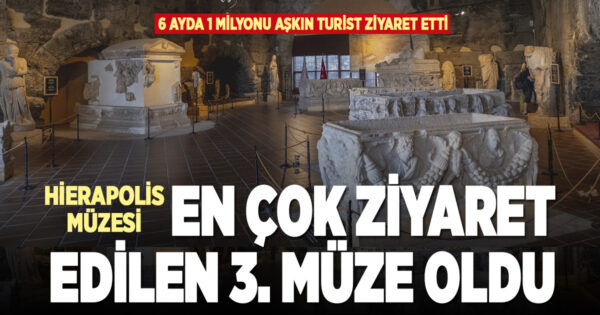 Hierapolis Müzesi, 2024’ün ilk yarısında en çok ziyaret edilen üçüncü müze oldu