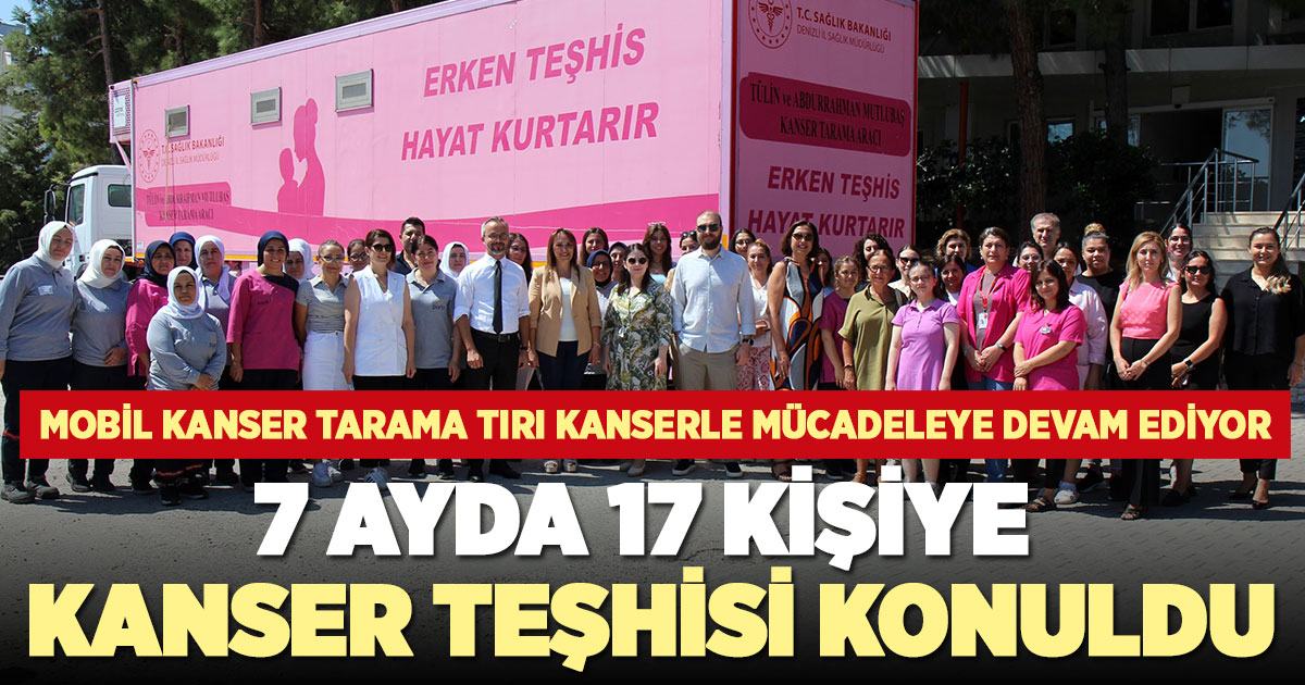 Mobil Kanser Tarama Tırı kanserle mücadeleye devam ediyor