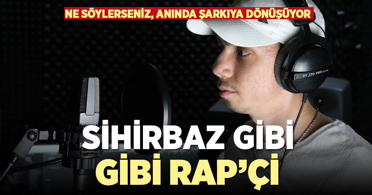 Denizlili 19 yaşındaki genç, kelimelerden anında rap şarkı üretebiliyor