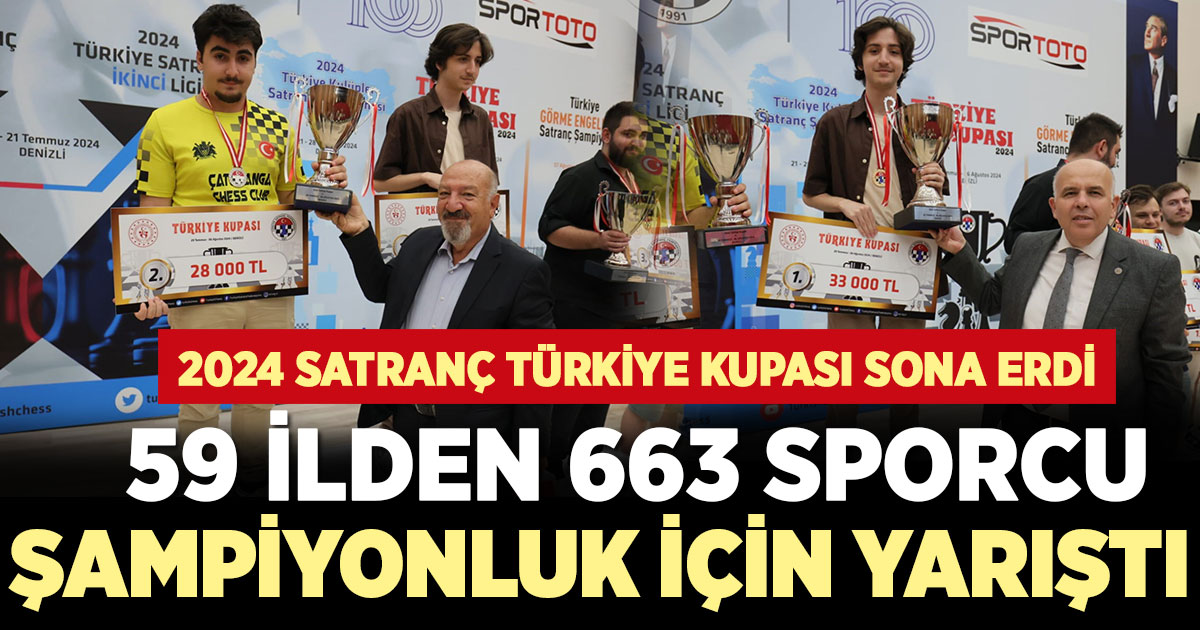 59 İlden 663 sporcu şampiyonluk için yarıştı