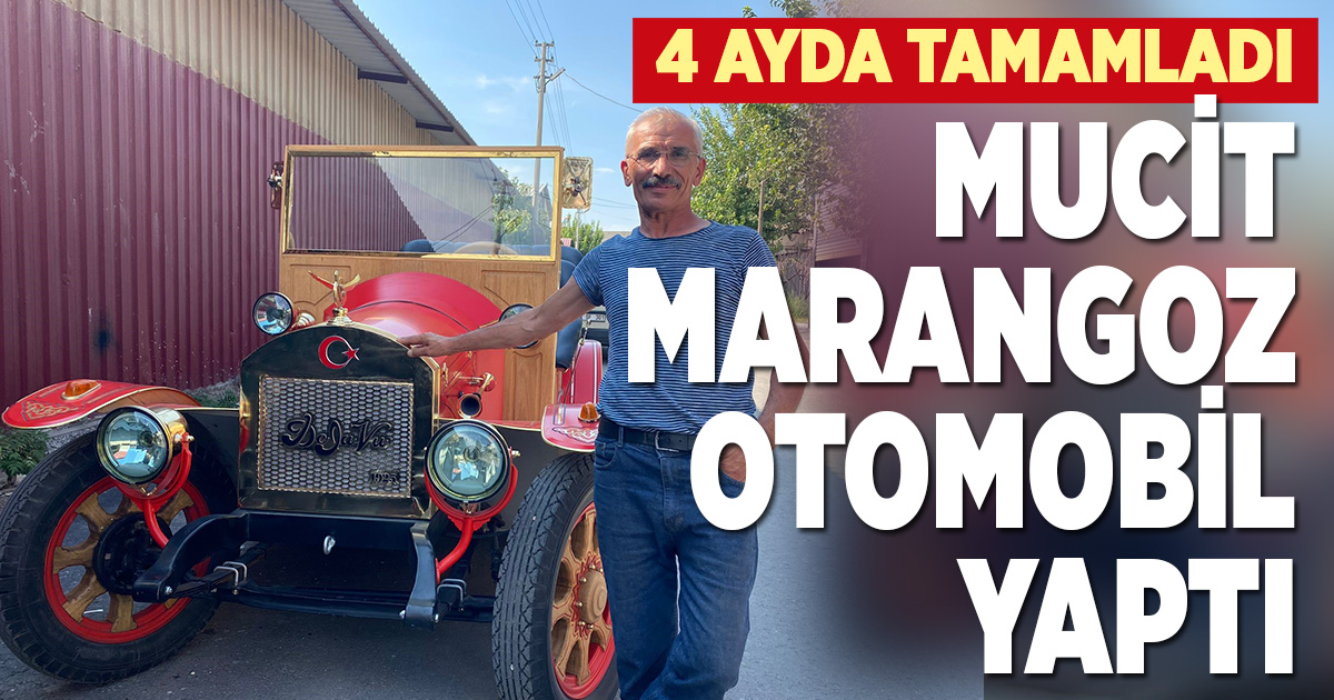 Marangoz 4 ayda eliyle 1925 model elektrikli araç yaptı