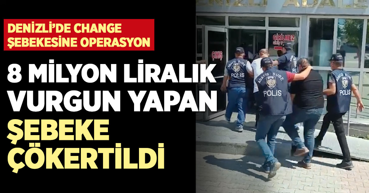 8 milyon liralık vurgun yapan şebeke çökertildi