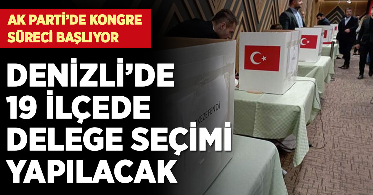 Denizli'de 19 ilçede delege seçimi yapılacak