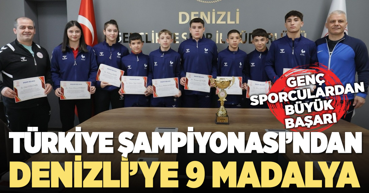TÜRKİYE ŞAMPİYONASI’NDAN 9 MADALYA İLE DÖNDÜLER