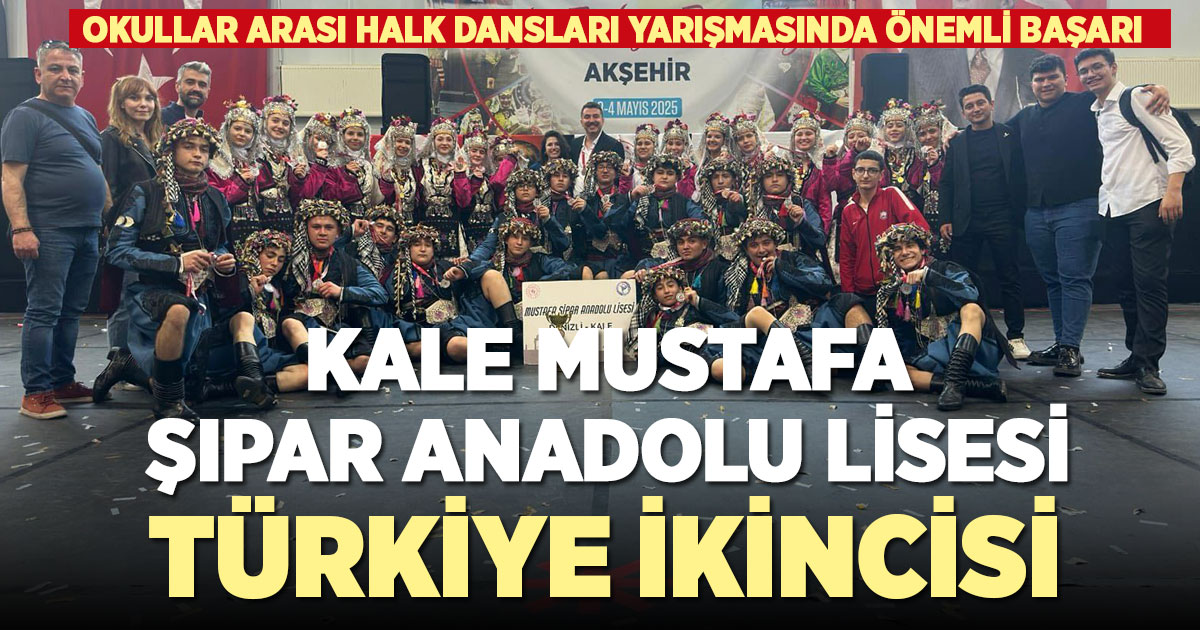 Kaleli öğrenciler Halk Oyunları Yarışmasında Türkiye ikincisi oldu