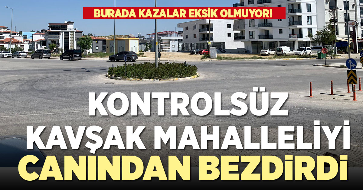 Mahalleli, Gümüşler Bulvarı’ndaki kontrolsüz kavşak için sinyalizasyon sistemi istiyor