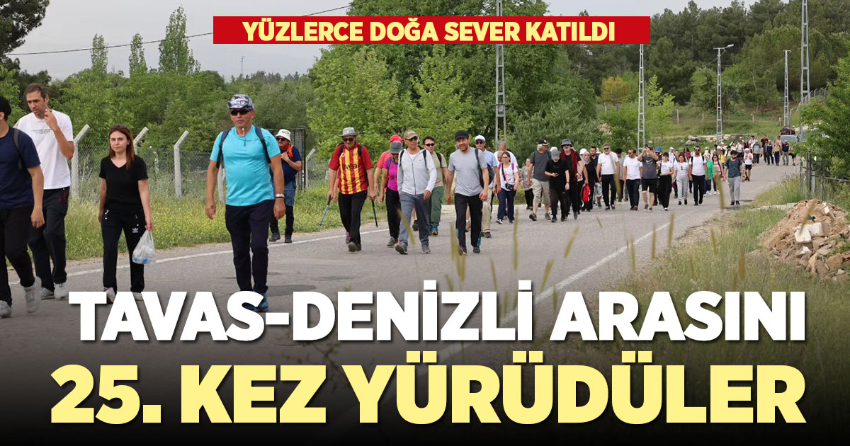 25. Geleneksel Kızılcabölük-Denizli Doğa Yürüyüşü gerçekleşti