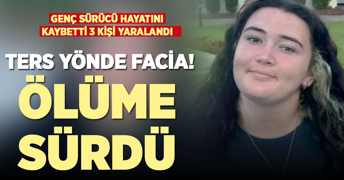 Denizli-Aydın Otoyolunda ters yöne giren otomobil kamyonla çarpıştı: 1 ölü, 3 yaralı