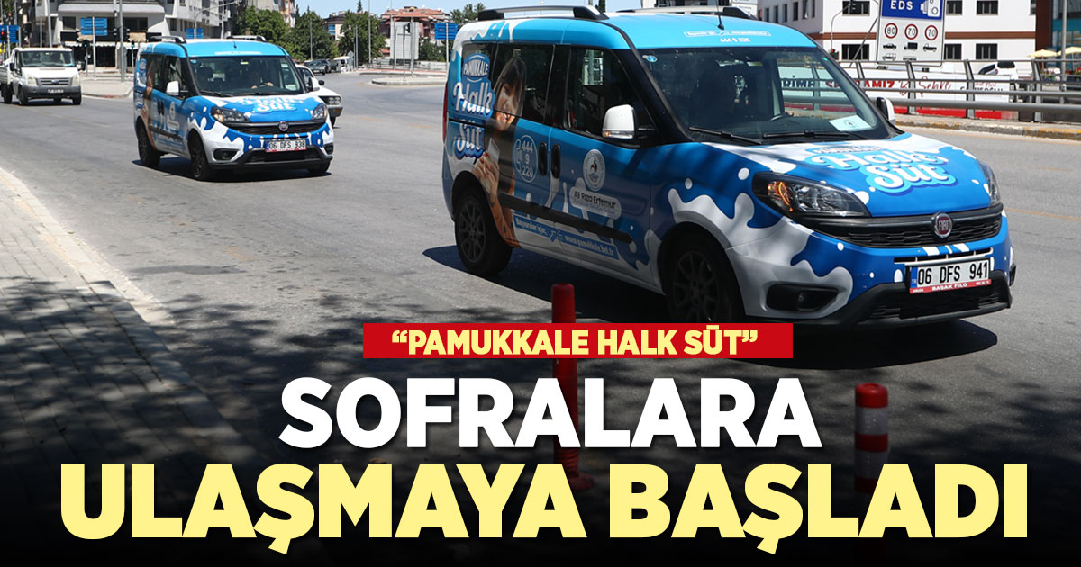 Pamukkale Belediyesi, ihtiyaç sahibi çocuklar için Halk Süt projesini hayata geçirdi