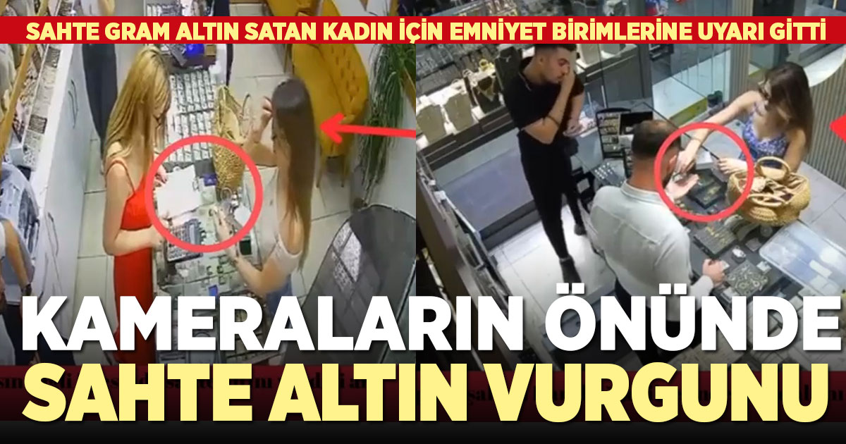 Sahte altın şebekesi İzmir polisine yakalandı
