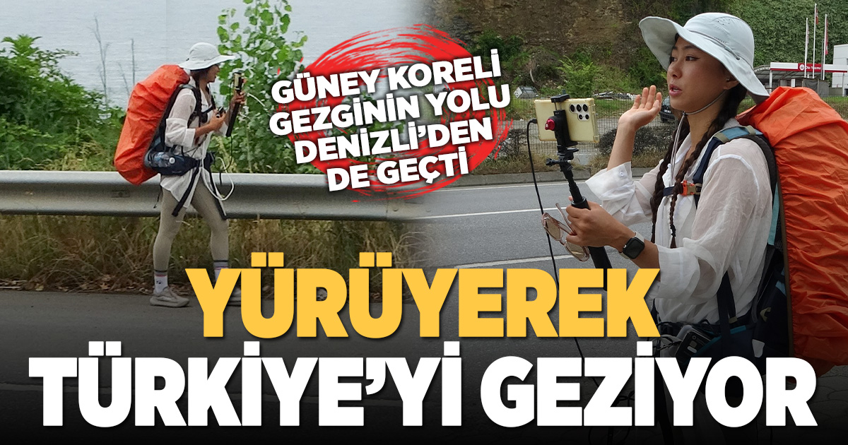 Güney Koreli gezgin yürüyerek Türkiye’yi geziyor