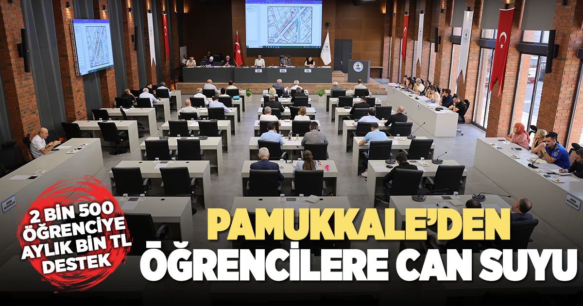 Pamukkaleli öğrencilere can suyu gibi eğitim desteği