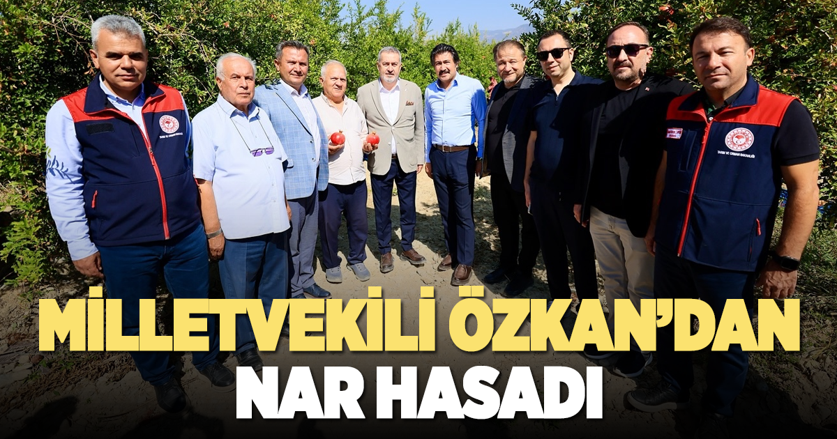 CAHİT ÖZKAN NAR HASADINA KATILDI