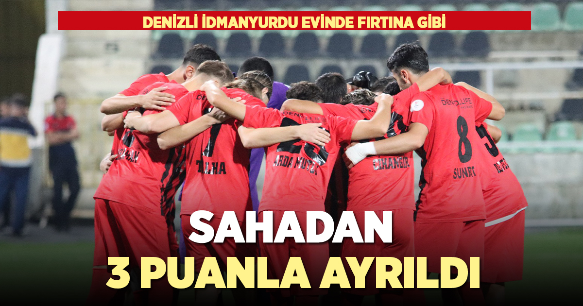 DENİZLİ İDMANYURDU EVİNDE FIRTINA GİBİ