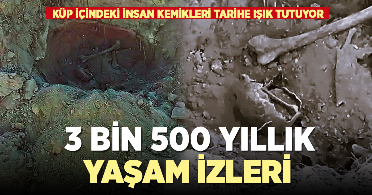 Küp içindeki insan kemikleri tarihe ışık tutuyor