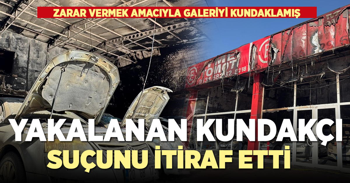 Yakalanan kundakçı suçunu itiraf etti
