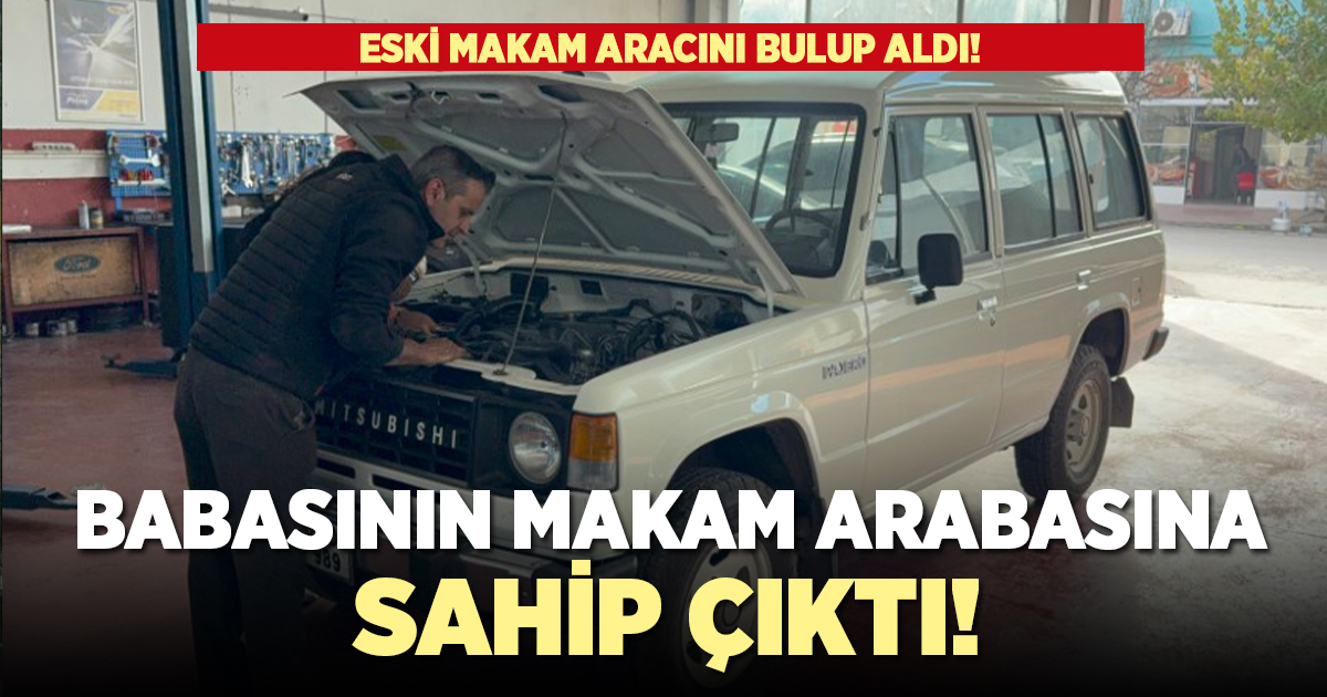 Babasının emanetine oğlu sahip çıktı