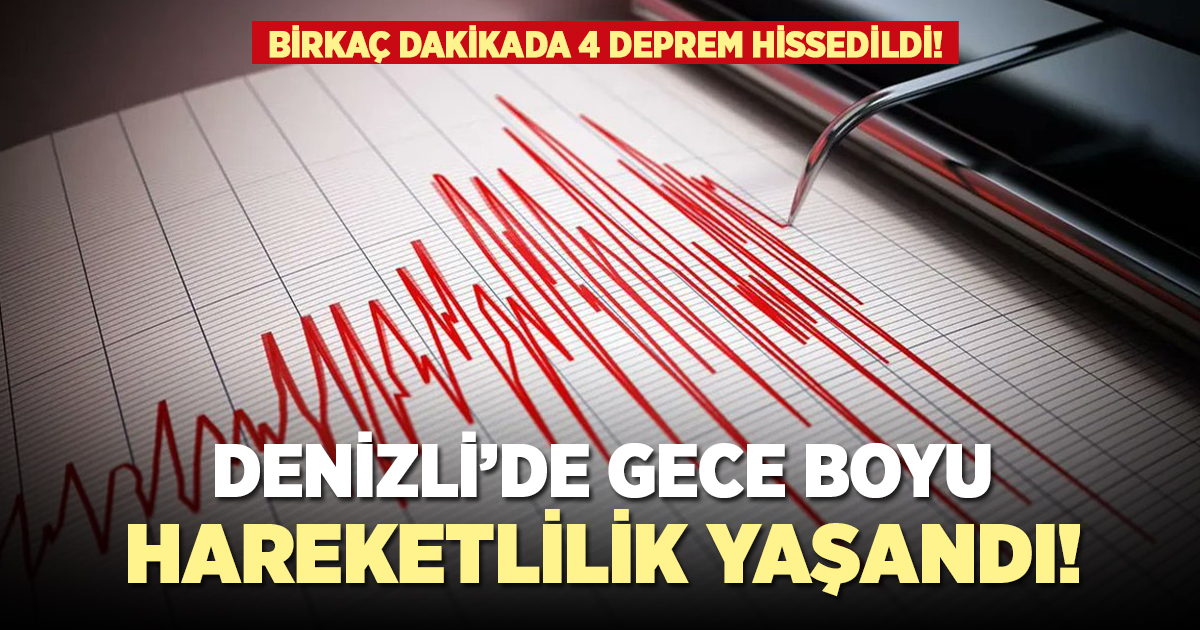 Denizli'de gece boyu hareketlilik yaşandı!