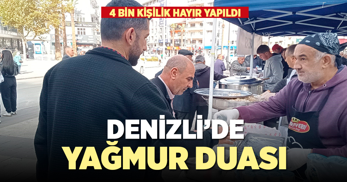 Denizli'de dua ve hayır yapıldı
