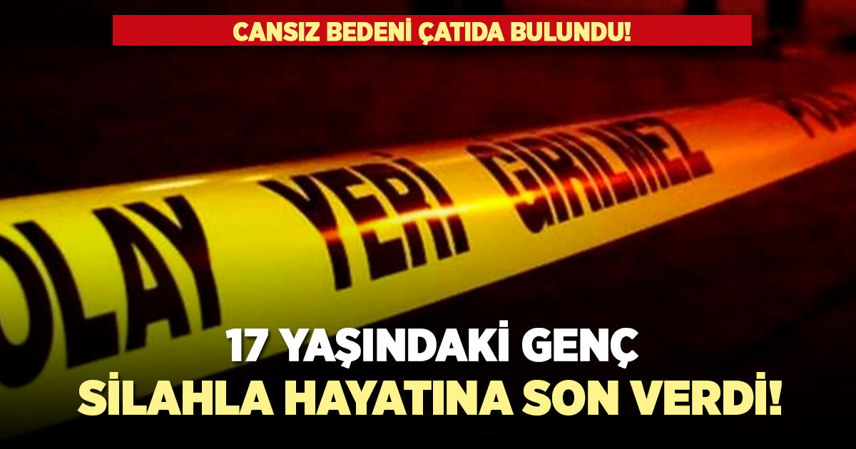 Babasının silahıyla yaşamına son verdi!