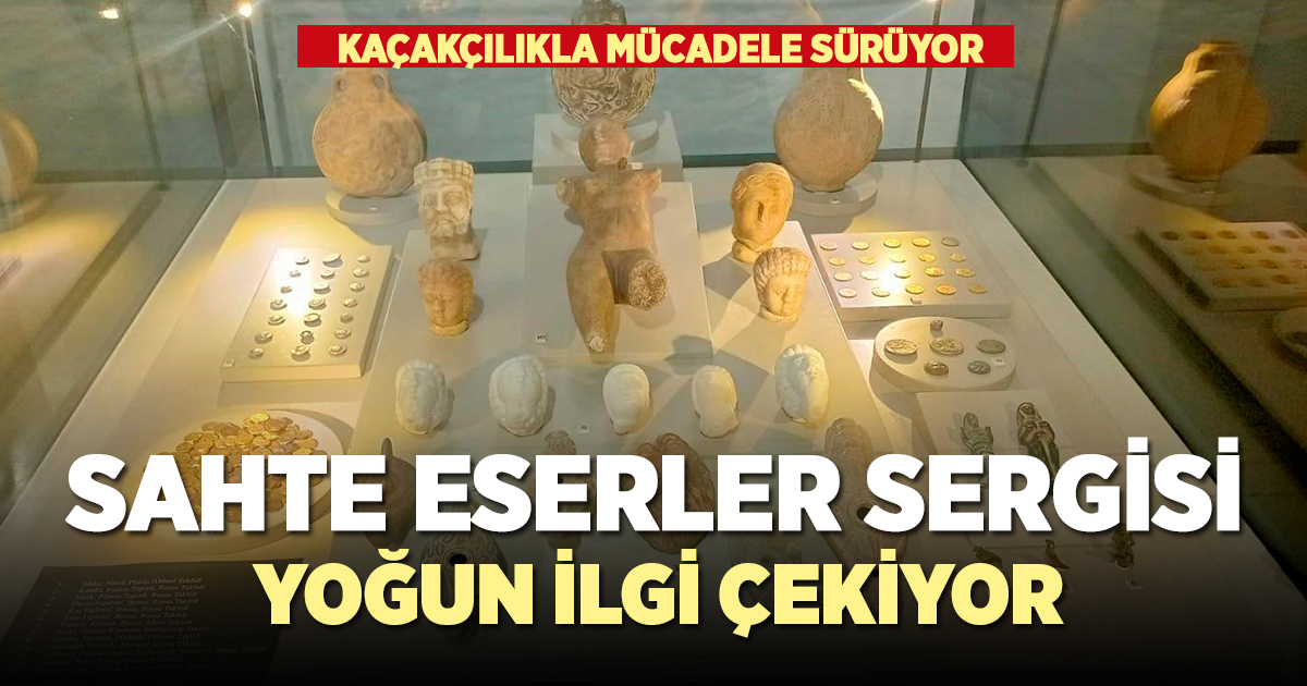 Tarihi eser kaçakçılığına dikkat çeken sergi