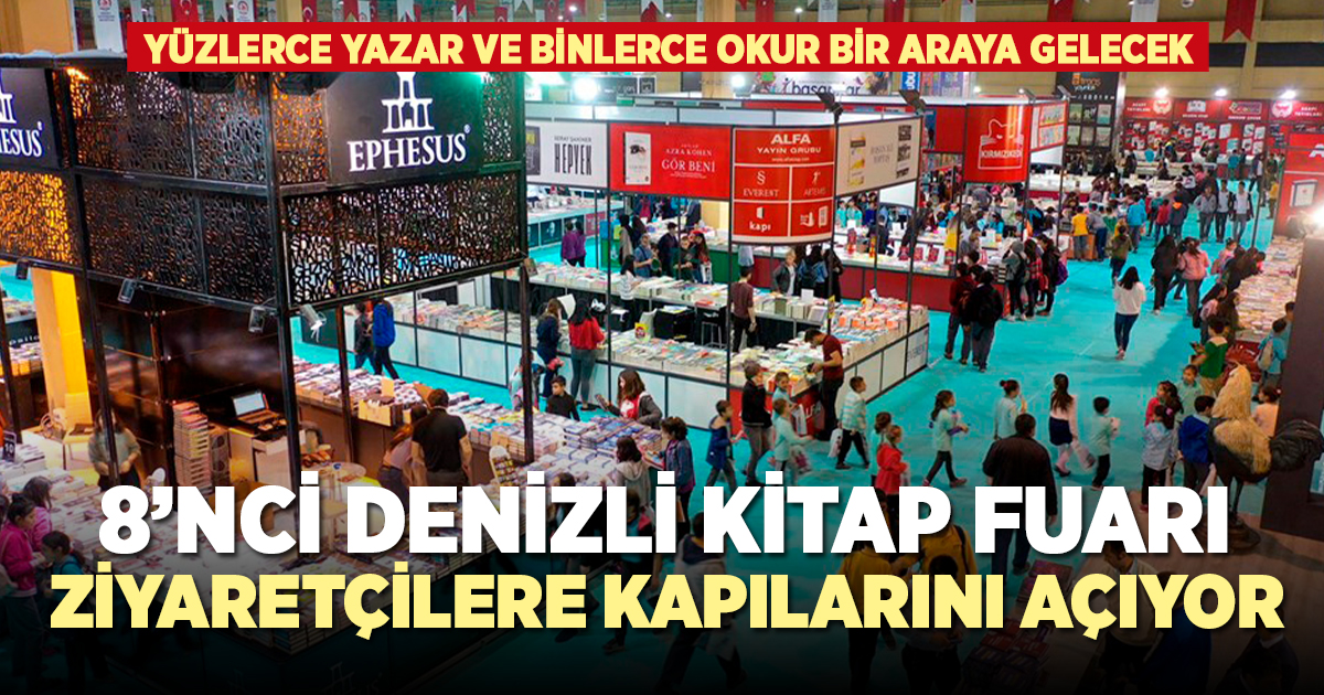 8'nci Denizli kitap fuarı 28 Kasım'da başlıyor