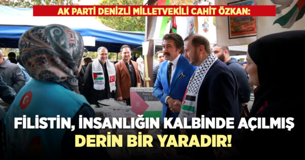 Cahit Özkan’dan Filistin halkına destek!