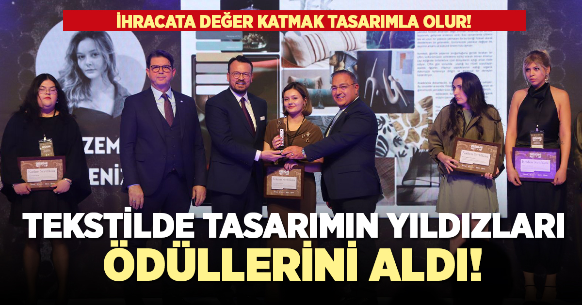 Banyo ve ev tekstili finalistleri ödüllerini aldı