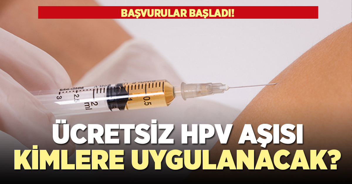 Denizli'de ücretsiz HPV aşısı başvuruları başladı
