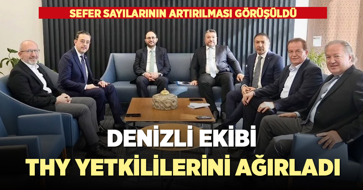 Denizli ekibi THY yetkililerini ağırladı