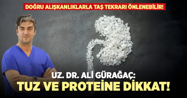 Uz. Dr. Ali Gürağaç: ”Doğru alışkanlıklarla taş tekrarı önlenebilir”