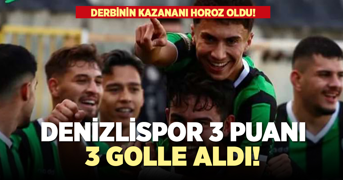 Derbinin kazananı Denizlispor oldu!