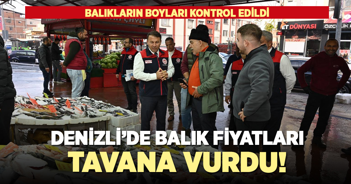 Denizli'de balık fiyatları tavan yaptı