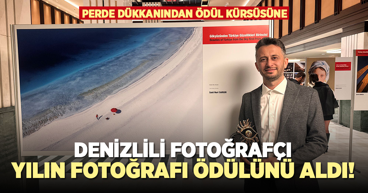 Denizlili fotoğrafçı yılın fotoğrafı ödülünü aldı!