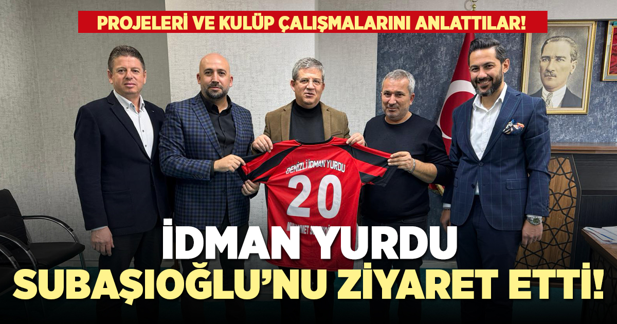 Denizli İdman Yurdu'ndan Subaşıoğlu'na ziyaret