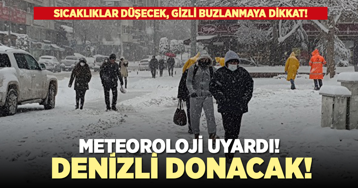 Meteoroloji Denizli'yi uyardı!