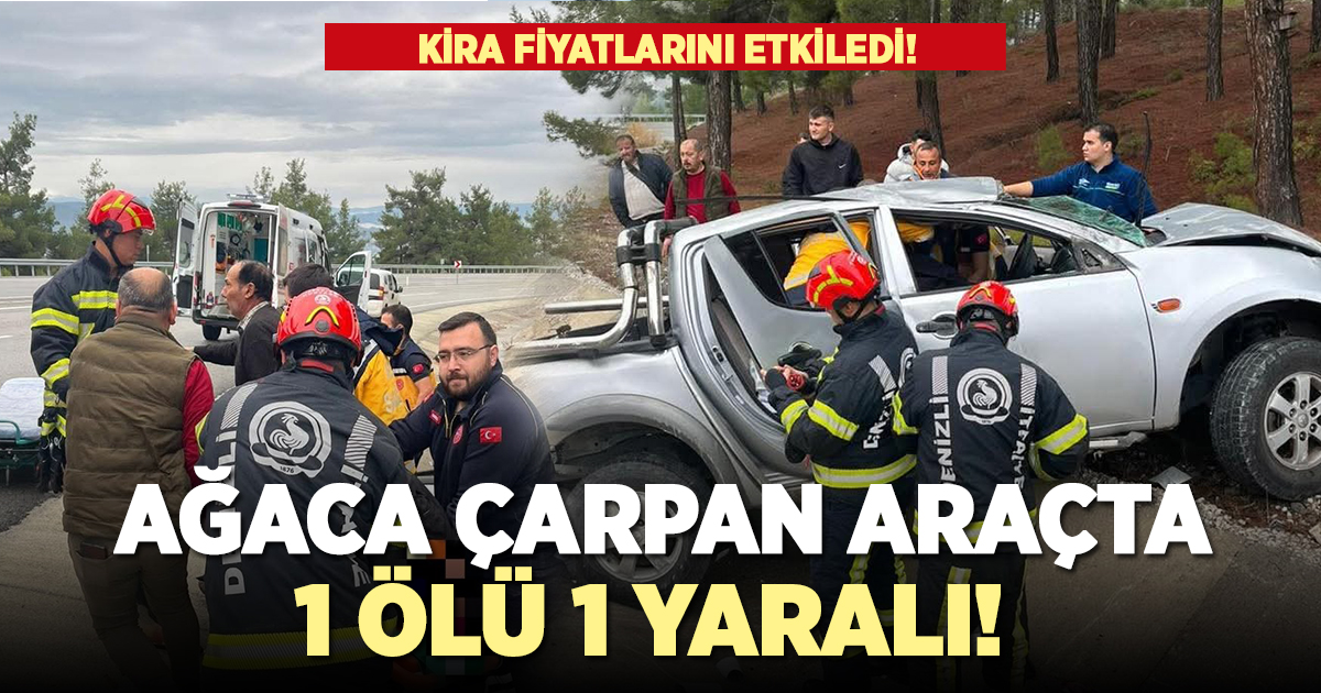 Kale yolunda kaza: 1 ölü 1 yaralı