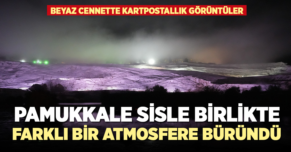 Beyaz cennette kartpostallık görüntüler