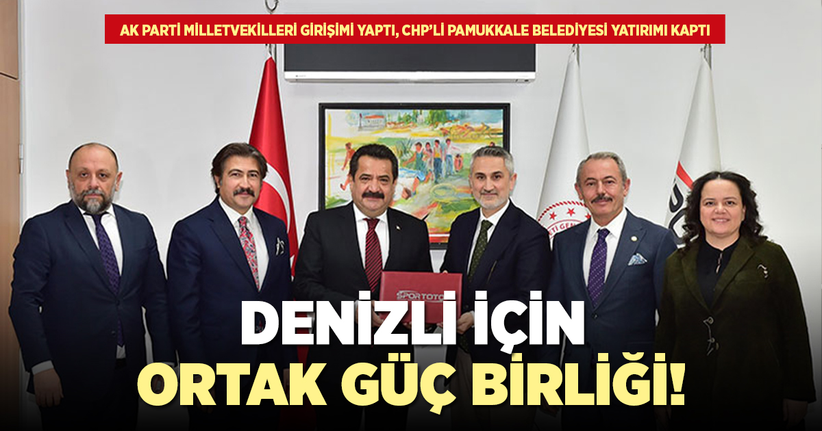 AK PARTİ MİLLETVEKİLLERİ GİRİŞİMİ YAPTI, CHP’Lİ PAMUKKALE BELEDİYESİ YATIRIMI KAPTI