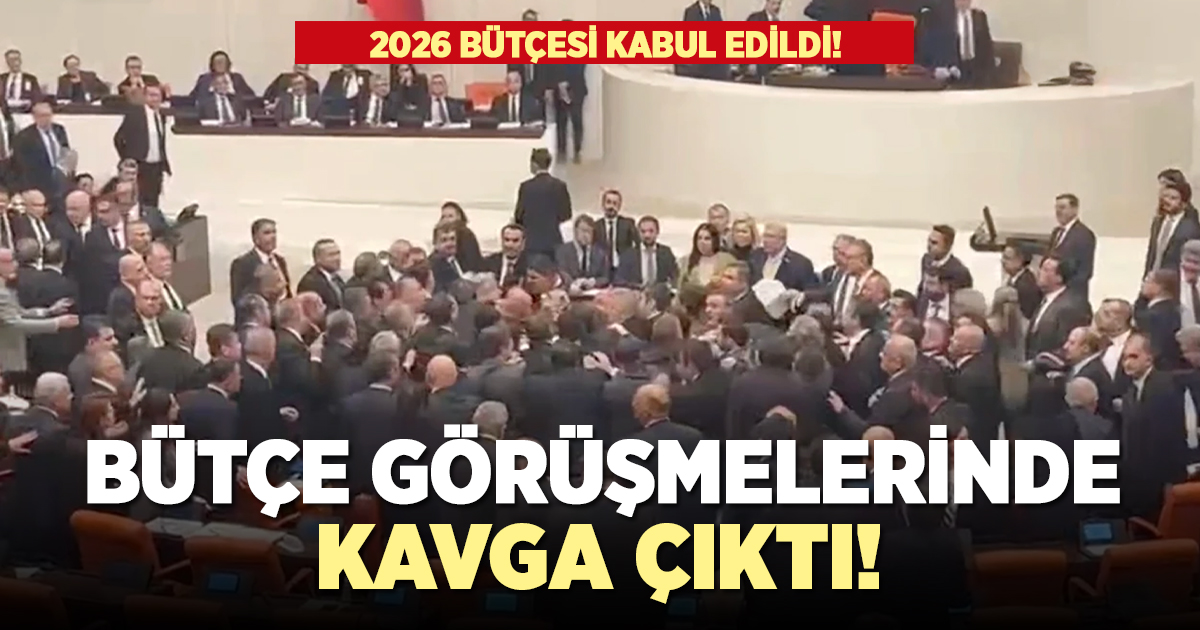 Bütçe görüşmelerinde yumruklar hava uçuştu!