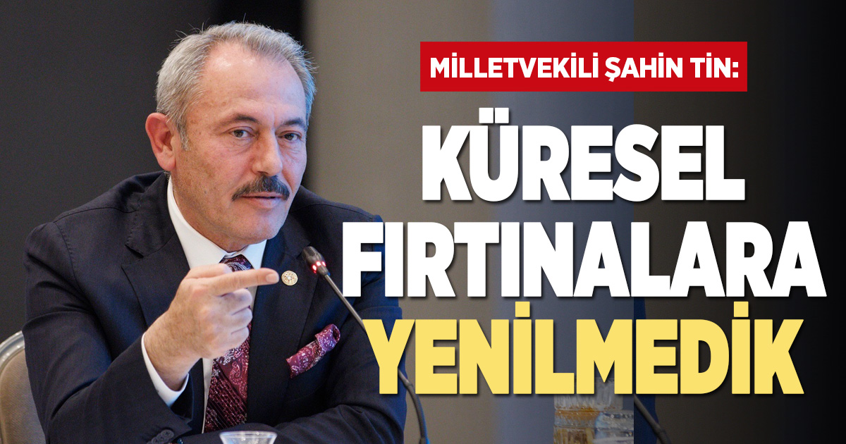 Milletvekili Şahin Tin’den Kararlılık Mesajı