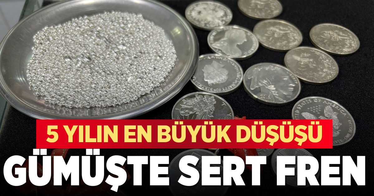 Gümüşte sert fren: 5 yılın en büyük düşüşü