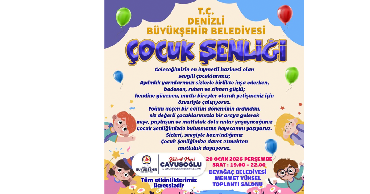 Yarıyıl şenliği ile Beyağaçlı çocuklar eğlenceye doyacak 