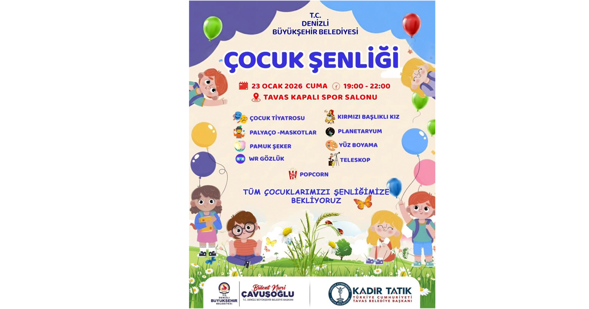 Tavaslı çocuklar yarıyıl şenliğinde eğlenecek 