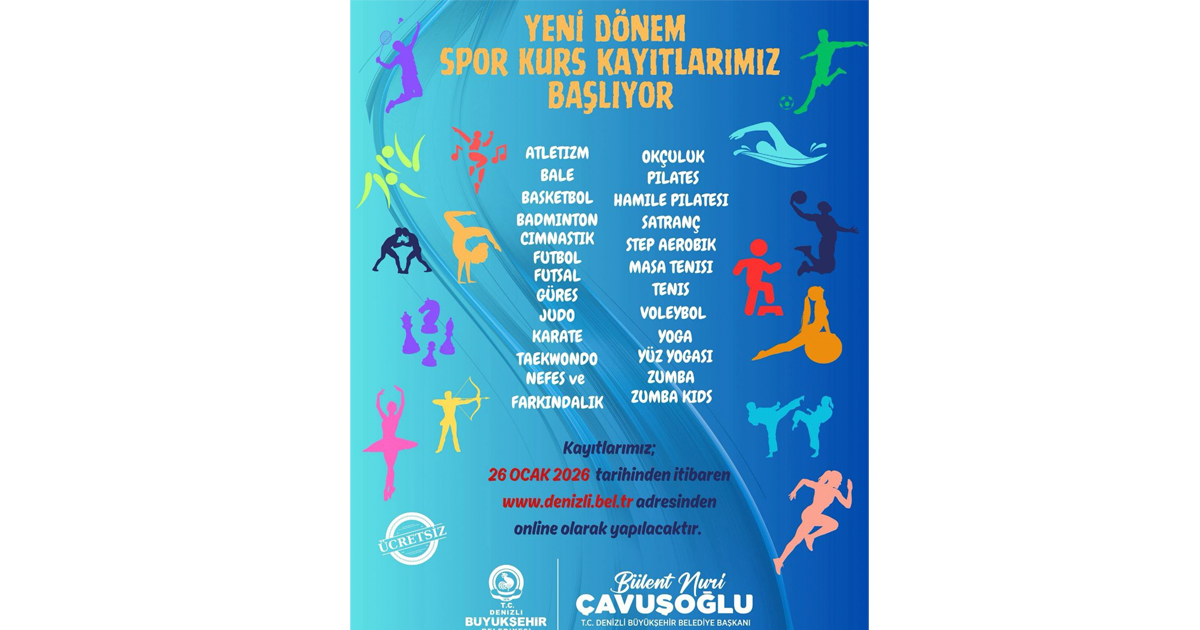 Spor kurslarında yeni dönem heyecanı başlıyor