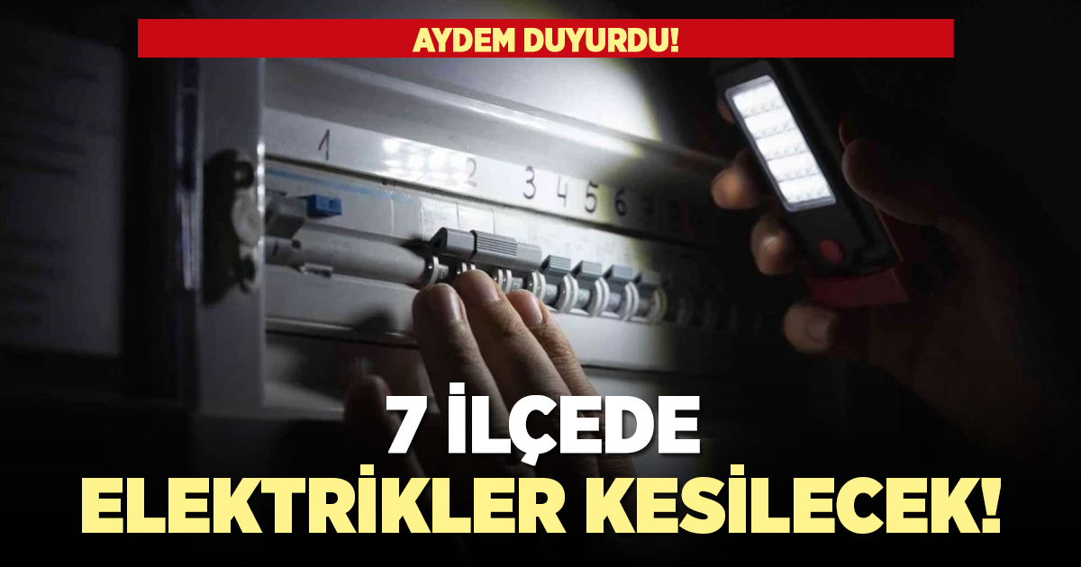 Denizli’de 7 İlçede Elektrik Kesintisi