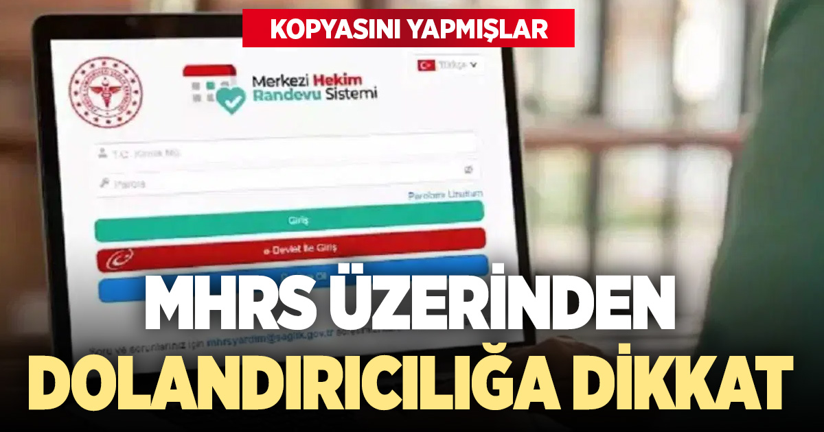 MHRS Üzerinden büyük tuzak: Vatandaşlar sahte sitelerle dolandırılıyor