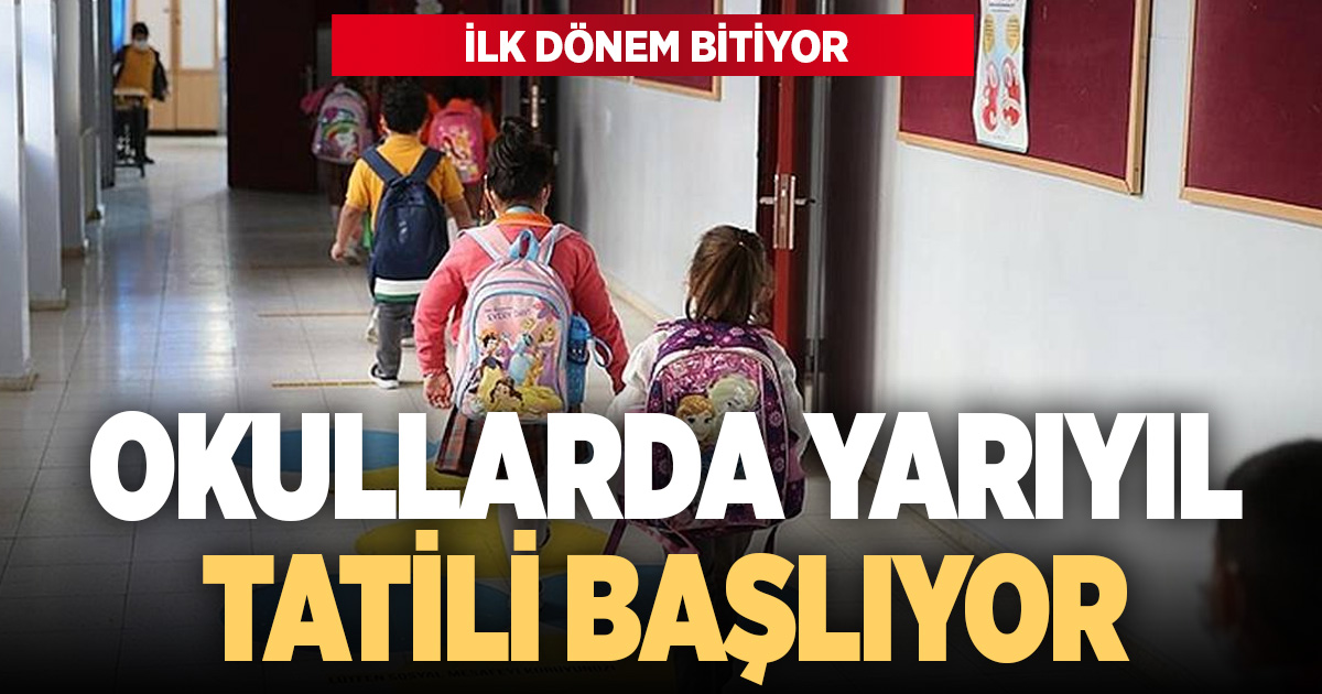 İlk dönem bitiyor, öğrenciler tatil moduna geçiyor  