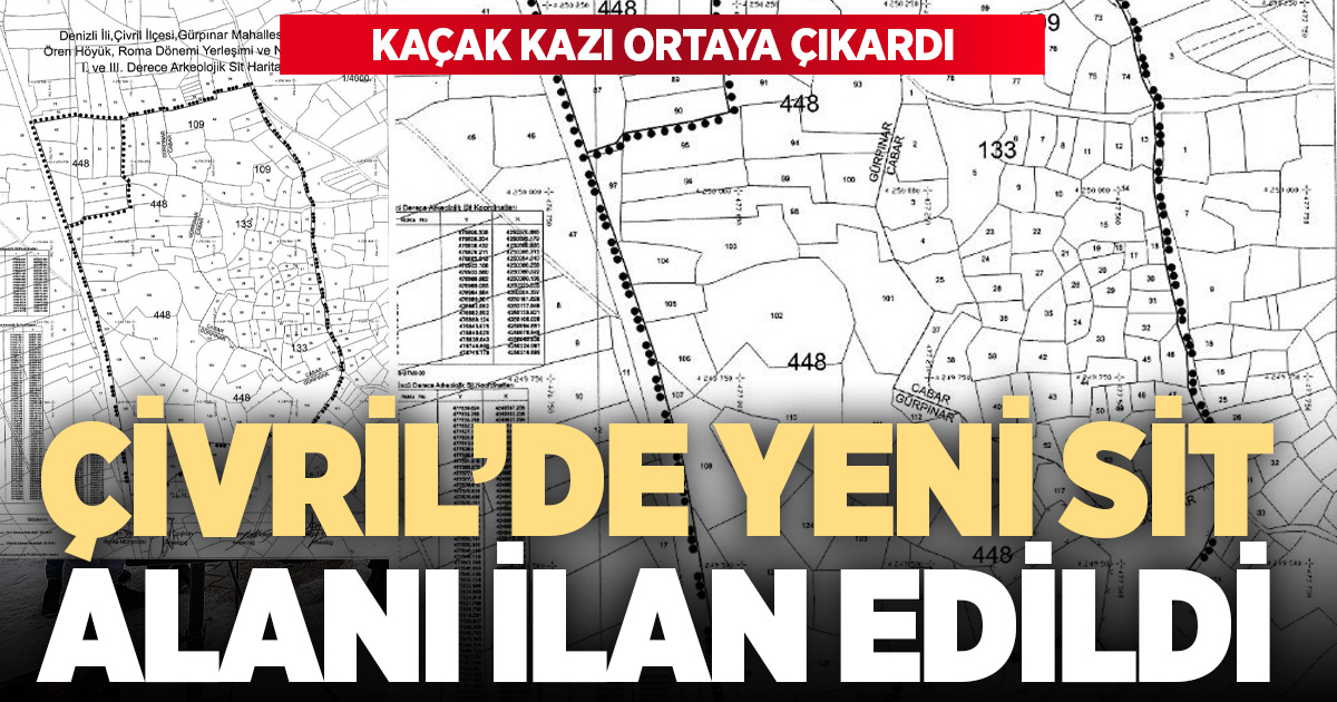 Kaçak kazı ortaya çıkardı: Çivril’de yeni sit alanı ilan edildi