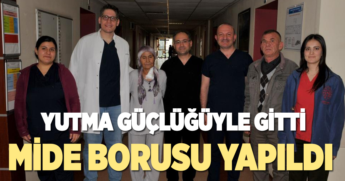 Yemek borusu kanseri olan hastaya cerrahi operasyonla yeni yemek borusu yapıldı